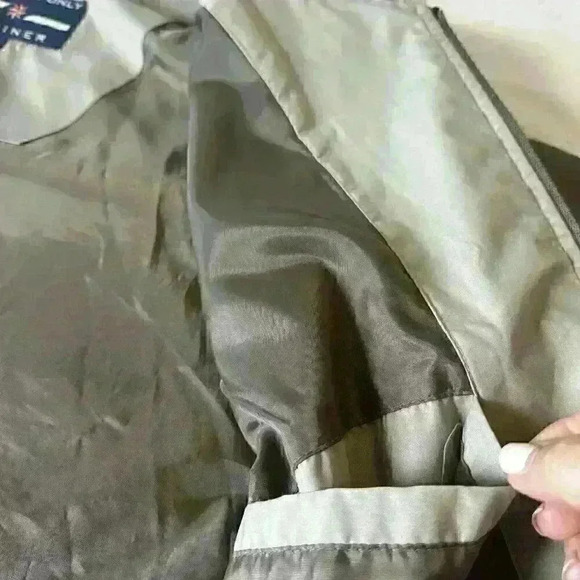 Members Only Mens XL Mariner Jacket Windbreaker Olive Full Zip Snap Vintage - Picture 13 of 16